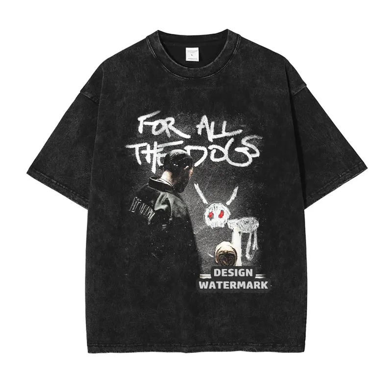 

Drake Graham T Shirt Hip Hop Rapper Singer Drizzy Tops Tees Vintage Washed Short Sleeve Oversized Tshirt Harajuku Streetwear Men