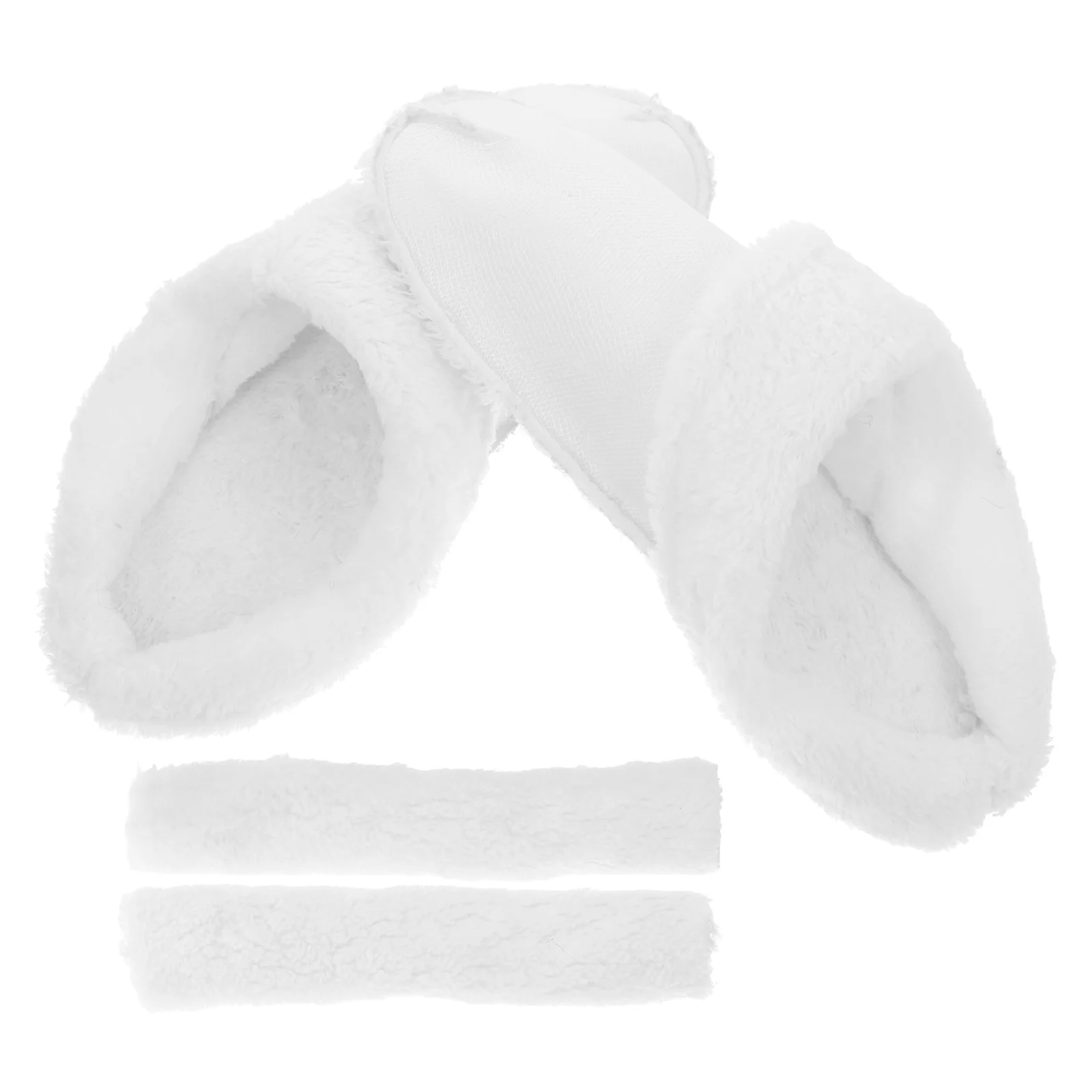 

Fluffy Shoe Inserts Thermal Cover Heel Protectors Winter Removable Warm Liner