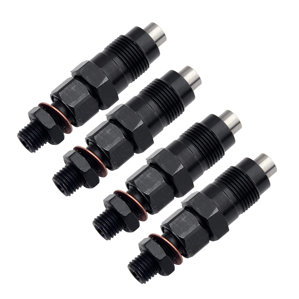 

11951553001 YM11951553001 4Pcs Fuel Injector Fit for Yanmar 2YM15 2D70E 3TNV70 3TNM72 3TNV88 3YM30 Black