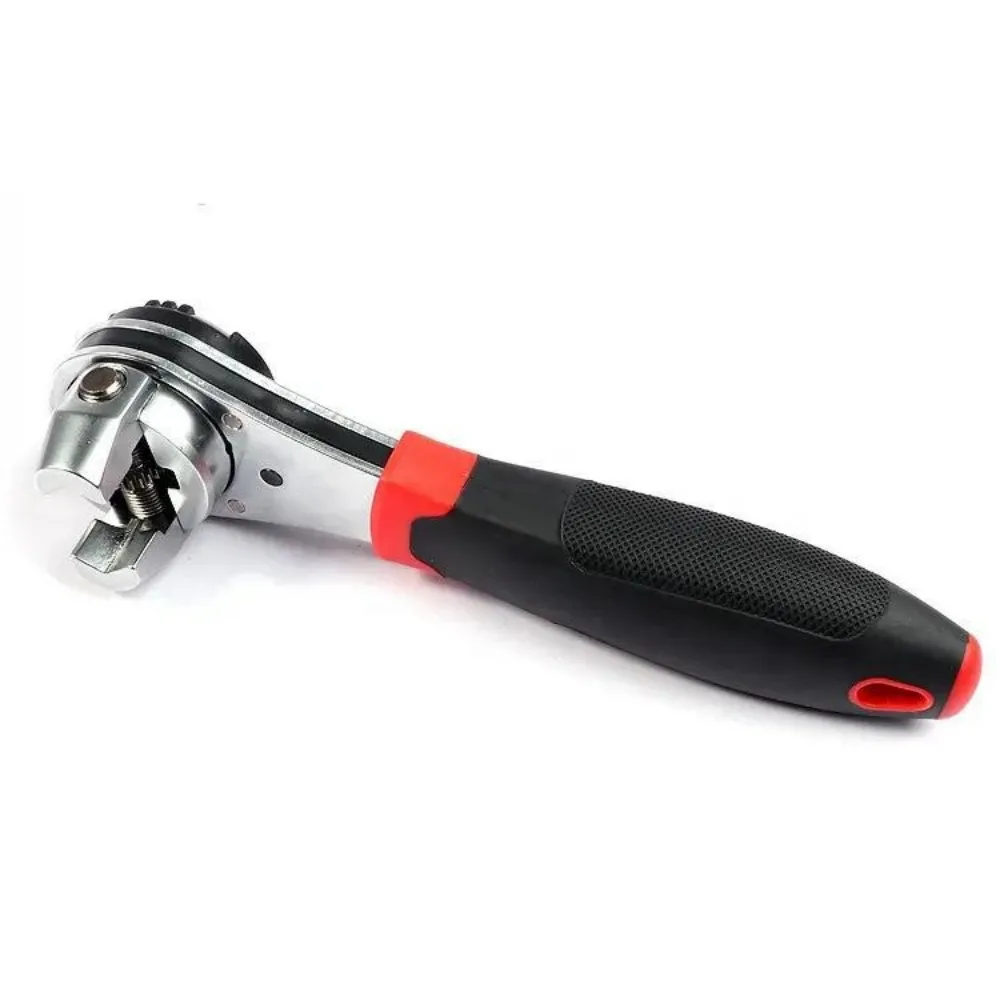 Imagem -04 - Chave de Catraca Ajustável Ferramenta Multifunções Aço Cromo Molibdênio Cabo Reto Universal 200 mm 622 mm