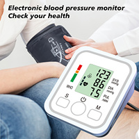 Electric Tonometer Arm Blood Pressure Monitor Digital Heart Beat Rate Pulse Meter Backlight Automatic Home Blood Pressure Meter