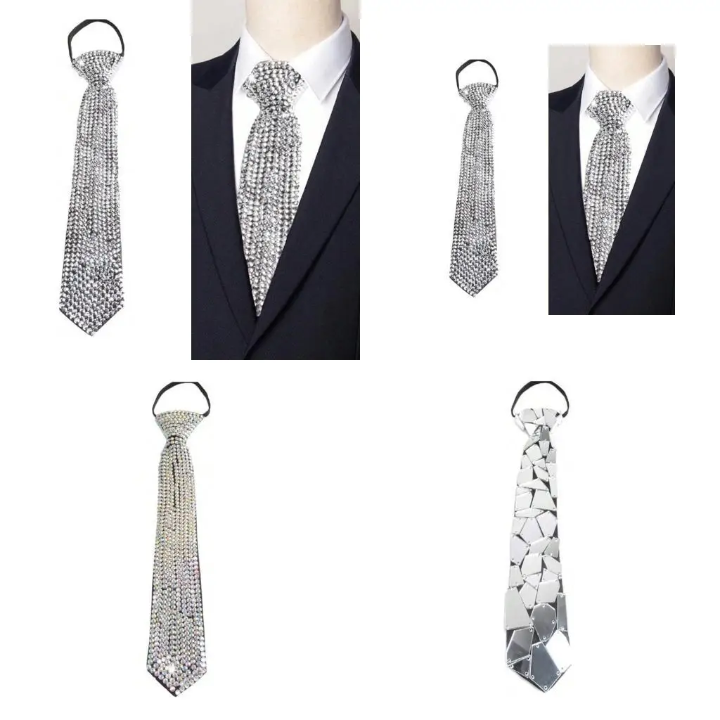 652f Luxurious Rimestones Coup Tie Collier Sparking Collier For Party Music Festival