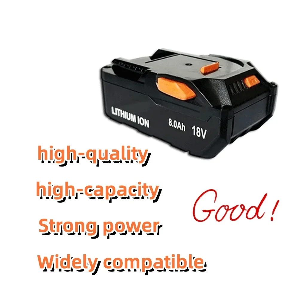 For AEG 18V Battery 8.0AH Lithium-Ion Battery For RIDGID R840087 R840085 L1815R L1850R L1830R R840083 Series Cordless Power Tool