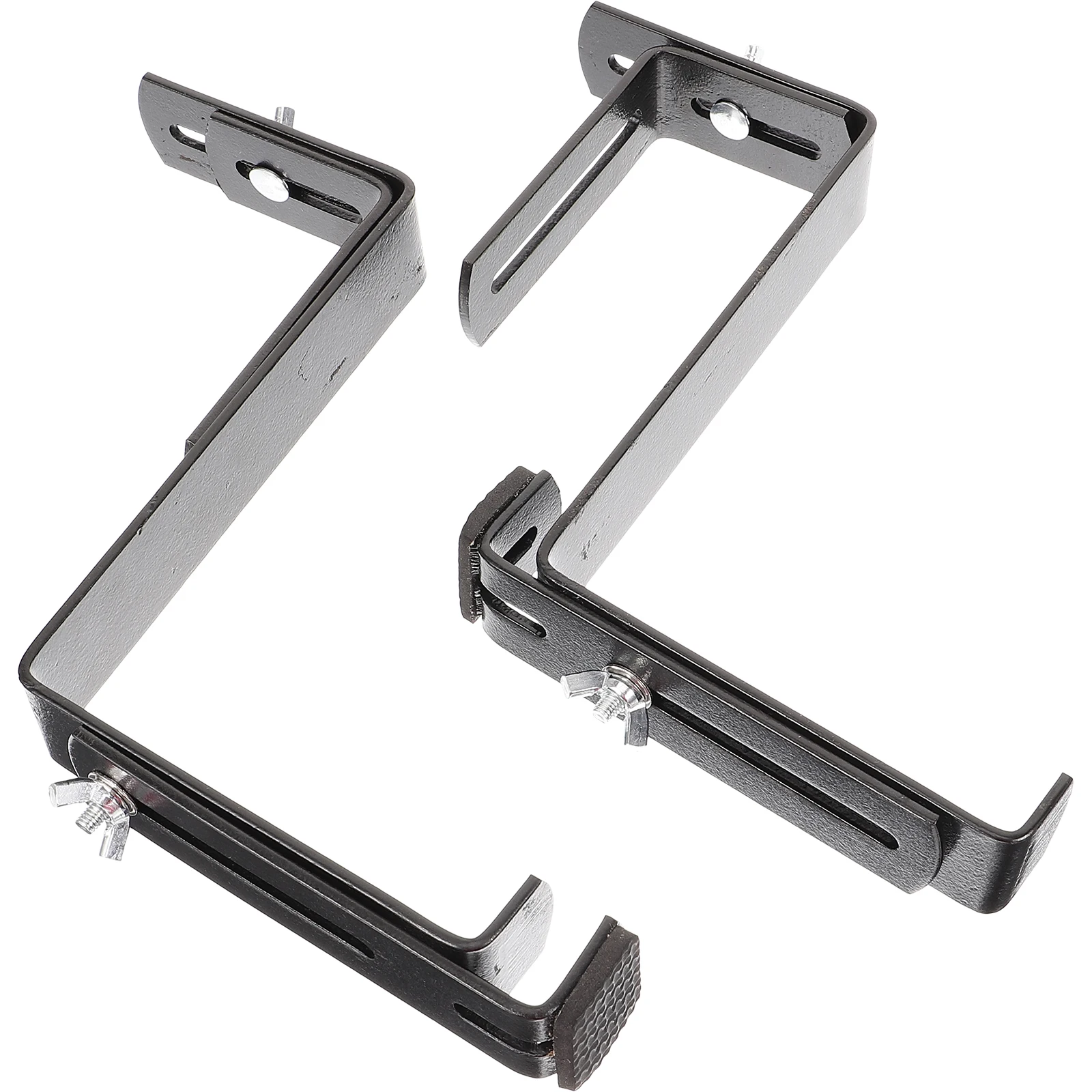 

2pcs Hanging Hooks for Flower Pot 10.5cm Adjustable Balcony Fence Planters Hangers Outdoor Wall Mount Gardening Decor Plant