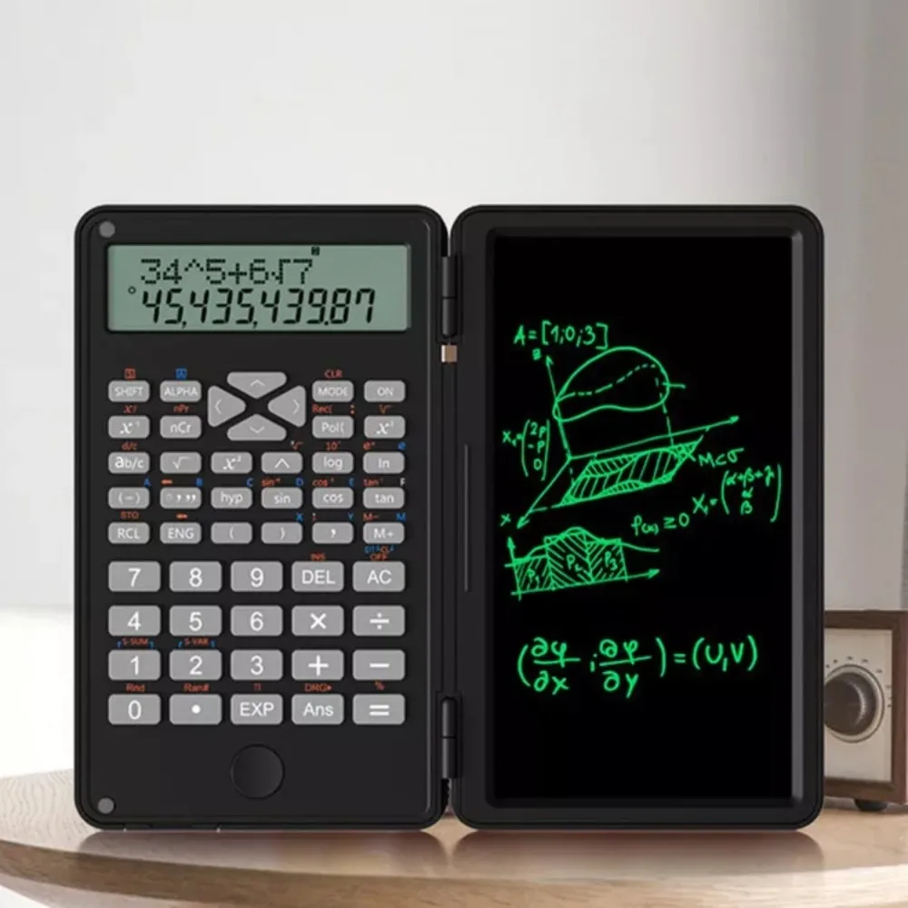 12 Digit Scientific Calculators LCD Notepad Writing Pad Function Calculator Accounting Multifunctional Math Calculator