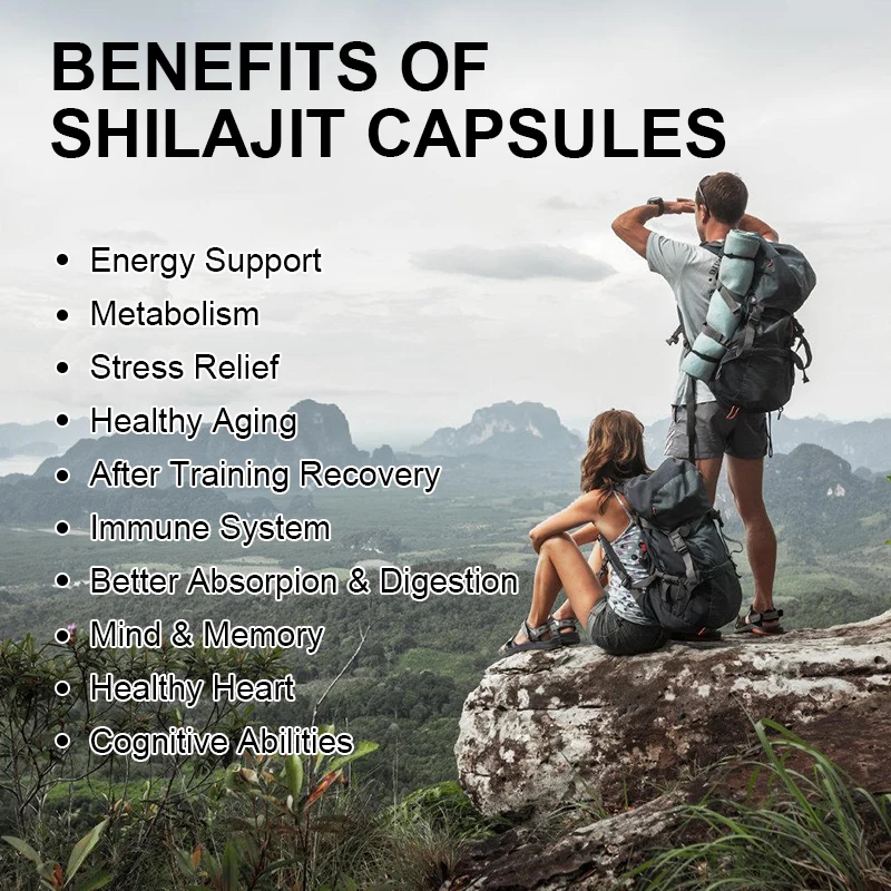 24 Hours Free Delivery Shipping Shilajit Original Capsule Brain and Memory Health Stamina and Energy Booster Men Only Men Health