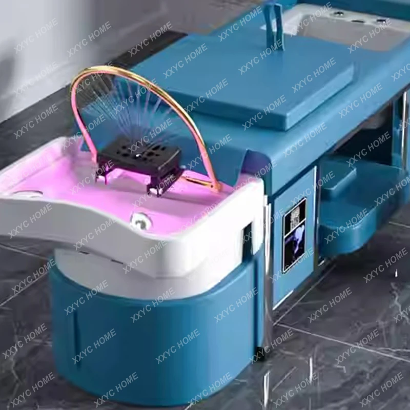 

Foot Spa Shampoo Chair Stylist Massage Shower Head Hair Salon Equipments Chair Aesthetics Lettino Massaggio Salon Equipment