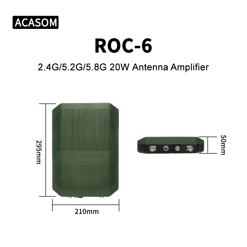 ACASOM ROC-6 Latest Antenna Full Kit WiFi Dr-one Amplifier Signal Booster with 2400-2500/5250-5850MHz Frequency Range