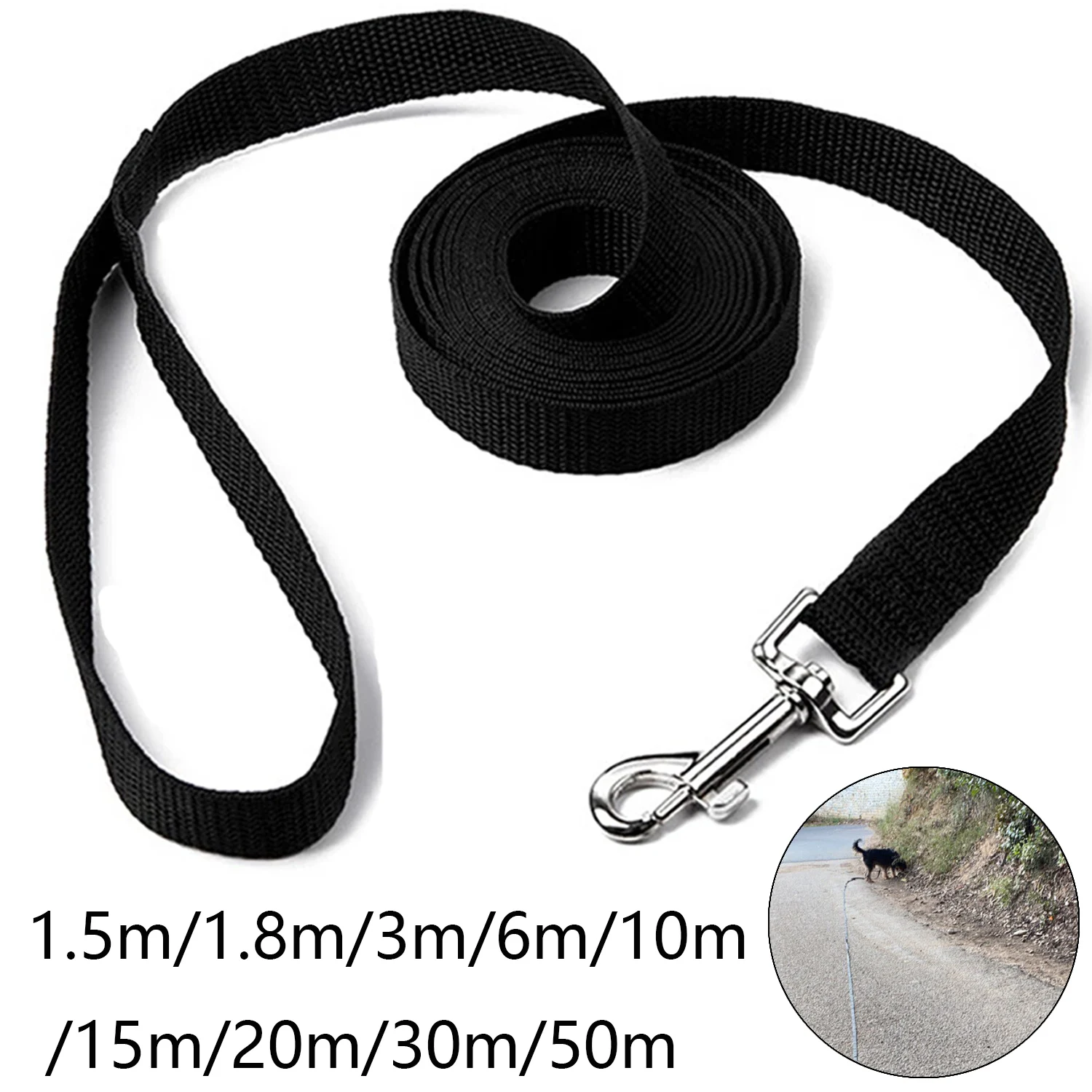 Long Strong Pet Dog Leash for Small Medium Large Dogs Cats Hiking Puppy Solid Traction Rope Golden Retriever Bulldog Accessories