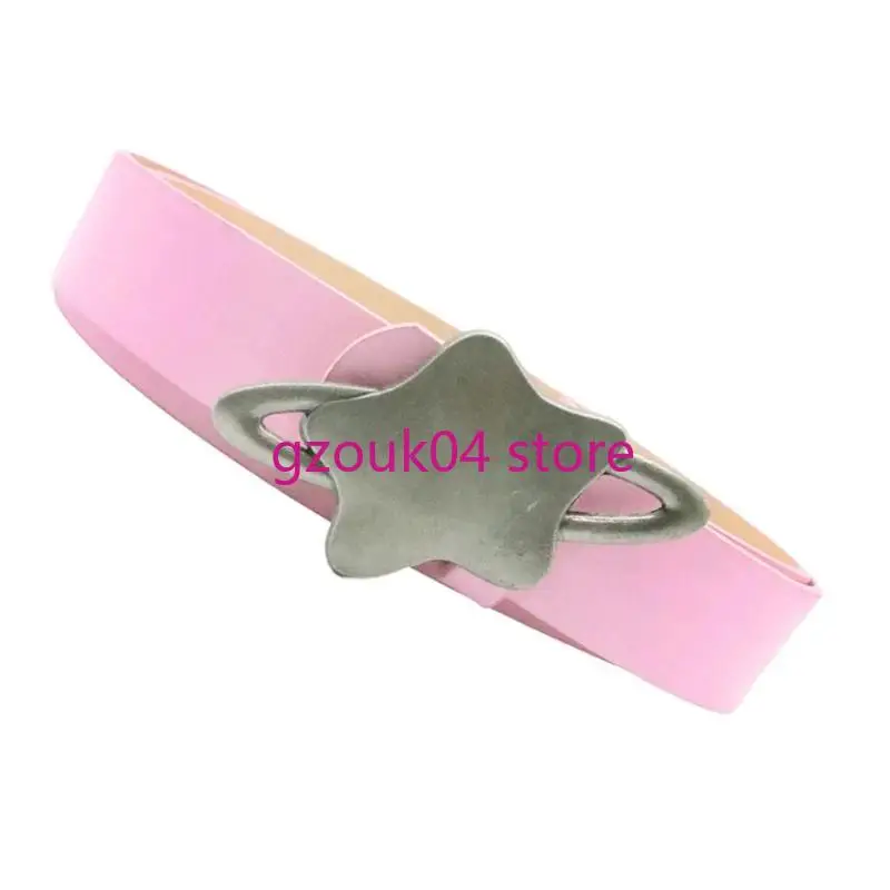 68TD PU LEATHER BELT FASHION METAL WOMEN