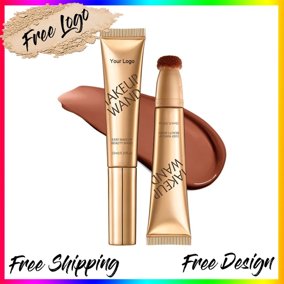 Gold Tube Shimmer Liquid Blush Highlighter Contour Private Label  Vegan Makeup Wholesale Custom Logo