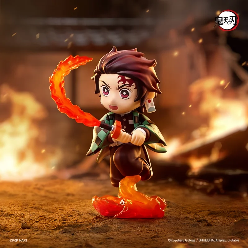 2026 New Selling Original POP MART Demon Slayer Battle Series Action Figure Blind Box Mystery Box Decorations Toys Birthday Gift - view 2