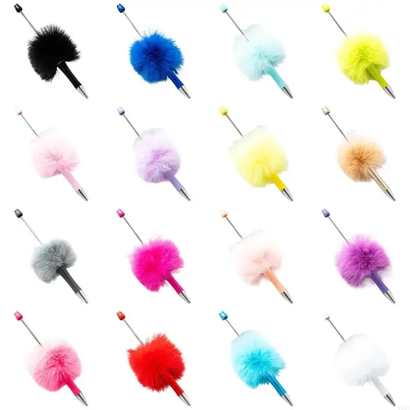 

6pcs Beadable Bearpoint Pen Plant Plastic Ballpoint Pen Puck Ballpoint Pen Offic