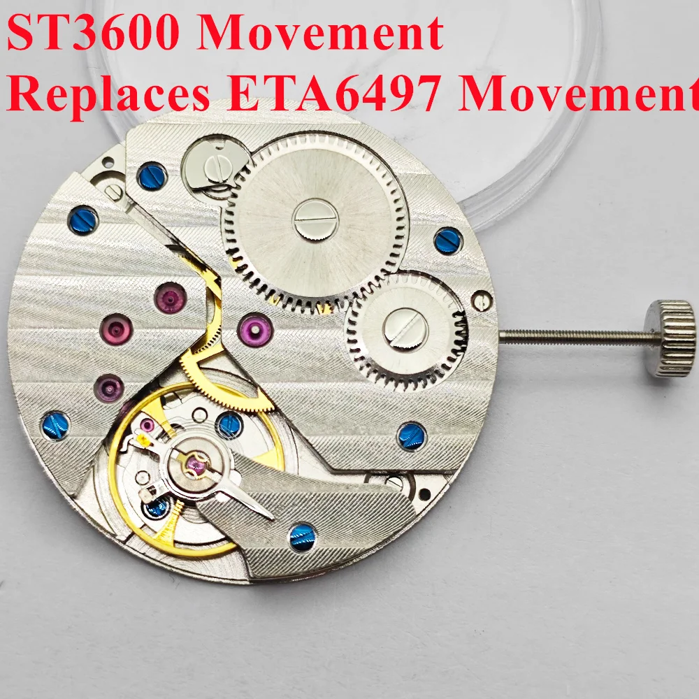 ST3600 Mechanical Movement High Accuracy 17 Jewels Replace ETA 6497 Movement for men's watch Watches Accessories Parts