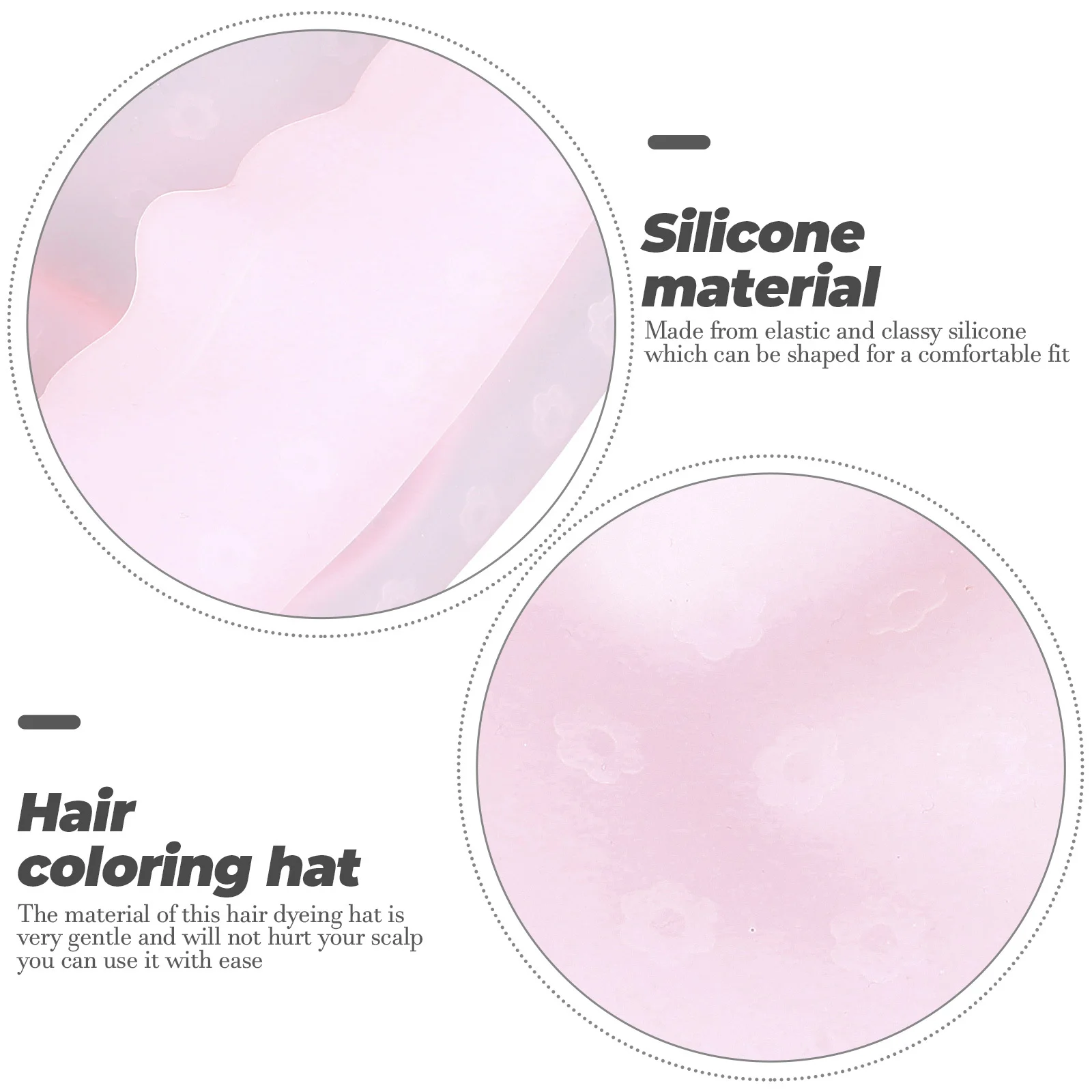 

Silicone Hair Coloring Hat Durable Hair Dyeing Cap Elastic Comfortable Salon Highlighting Tool Dye Cap Dyeing Color Tool