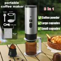 Wireless Portable Coffee Machine For Camping &Car Digital Display Portable Coffee Maker 3 in 1 Coffee Portable Espresso Maker