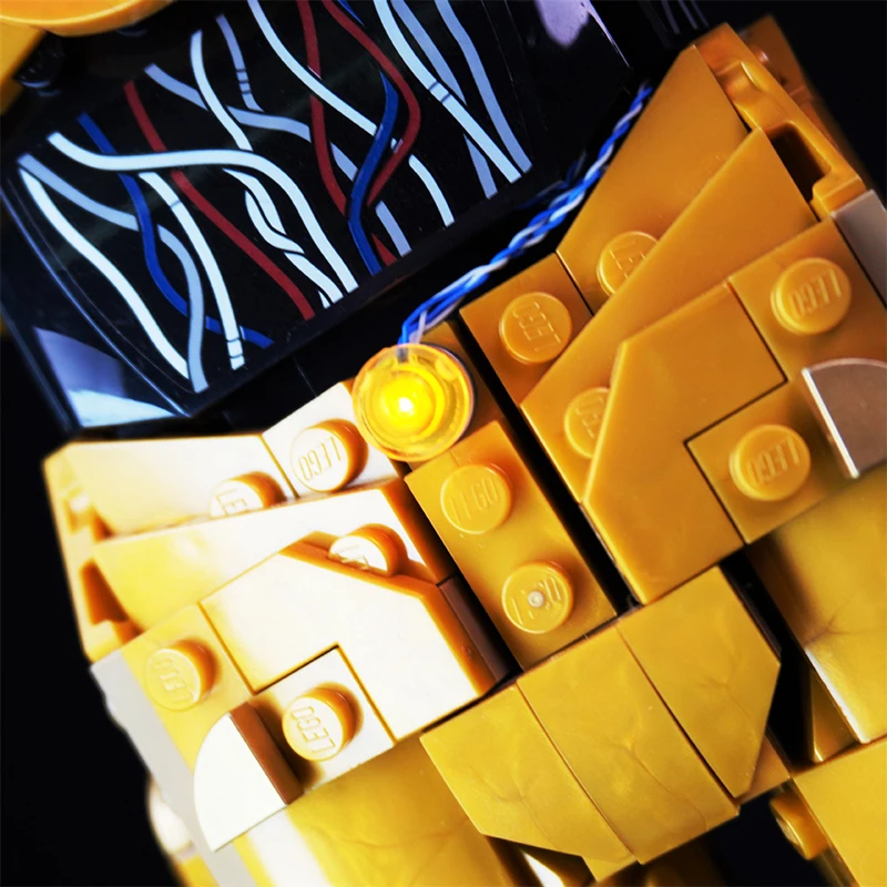 Zestaw oświetlenia LED DIY do LEGO 75398 Robot (tylko oświetlenie LED, bez modelu klocków)