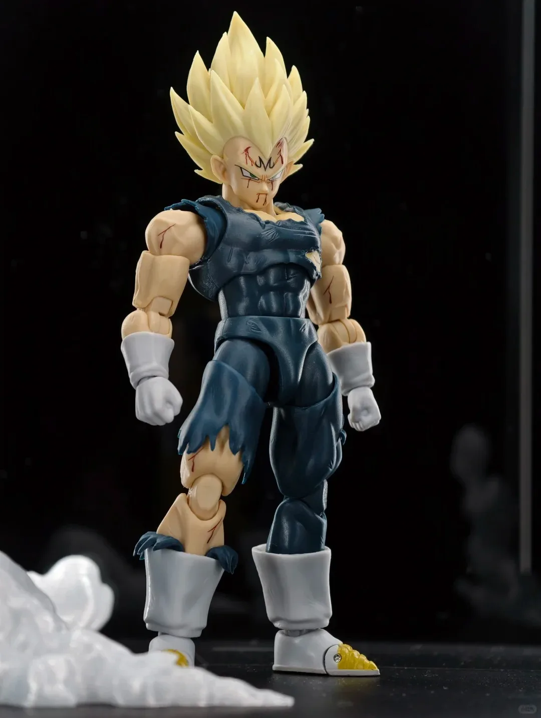In Stock BlackHole&TK Damaged Vegeta Dragon Ball Action Figure Vegeta Figure SHF KO Figure Cool Vegeta Figure For Fans