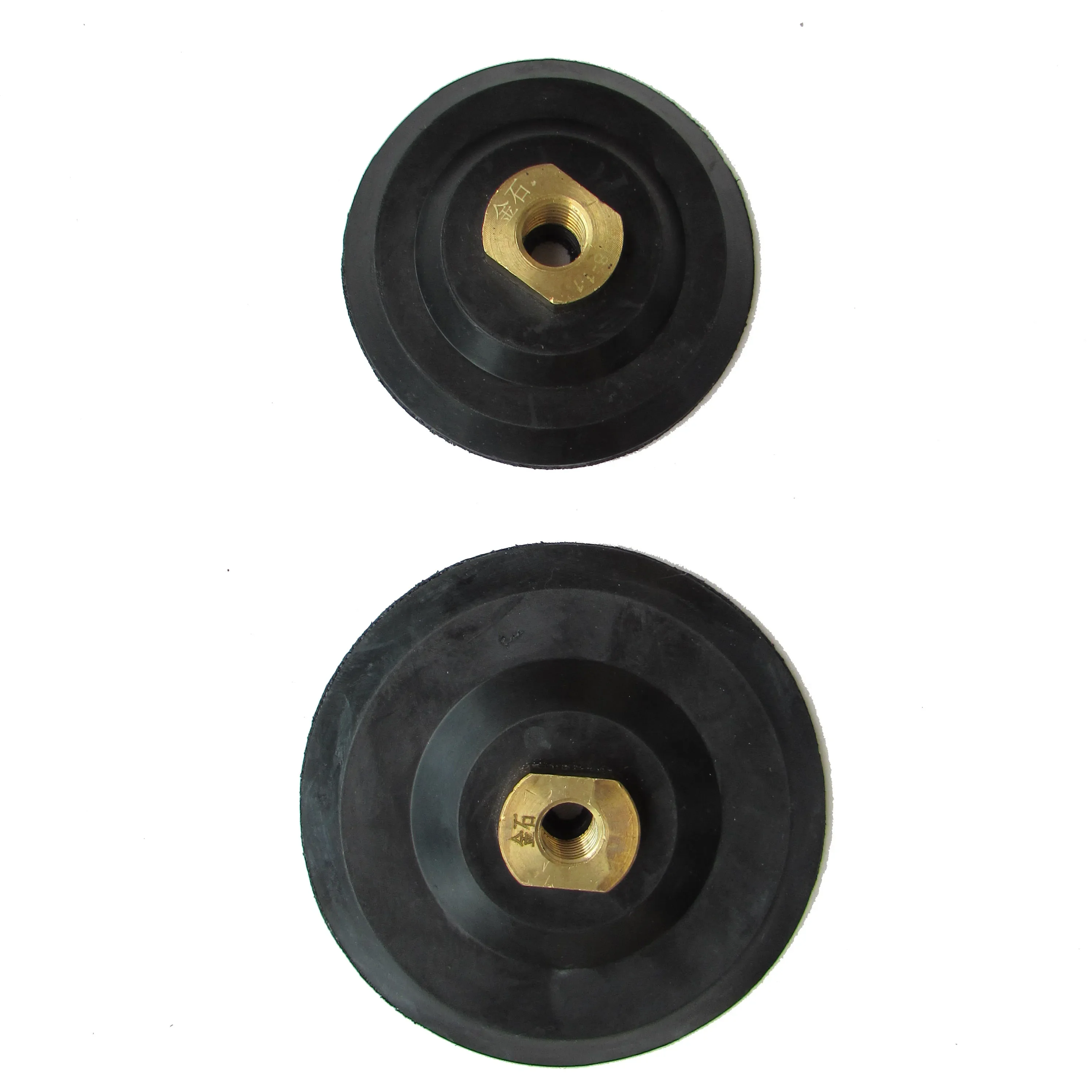 3INCH M14 Black Flexible Soft Rubber Backer Pad For Wool Polishing Pads plate