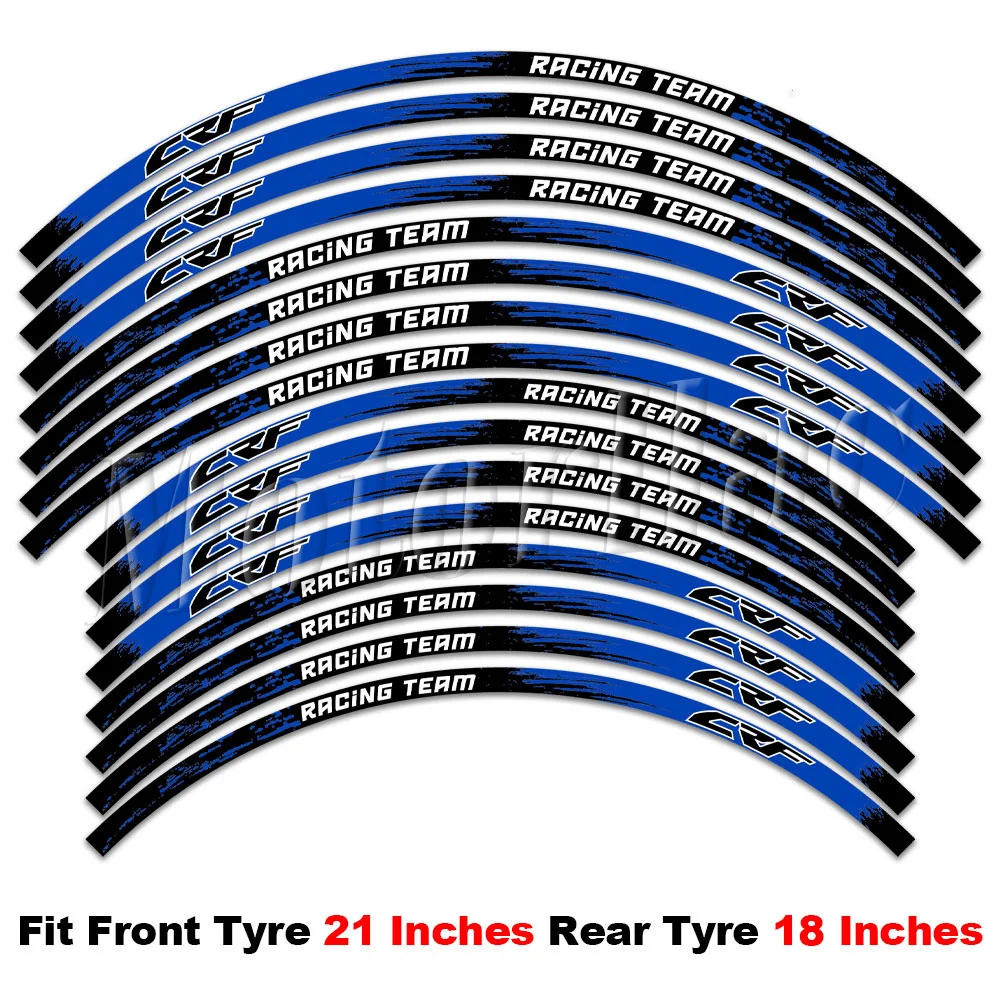 Für CRF450R CRF300L CRF250R CRF400RX CRF125 CRF150 Reflektierende Motorrad-Radaufkleber Felgen-Dekor-Streifen Zubehör – Detail 5