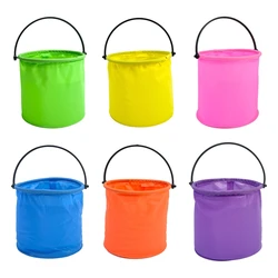 Beach Sand Play Bucket Toy Folding Collapsible Bucket Gardening Tool Outdoor Sand Pool Play Tool Toy Kids Summer Favor Dropship