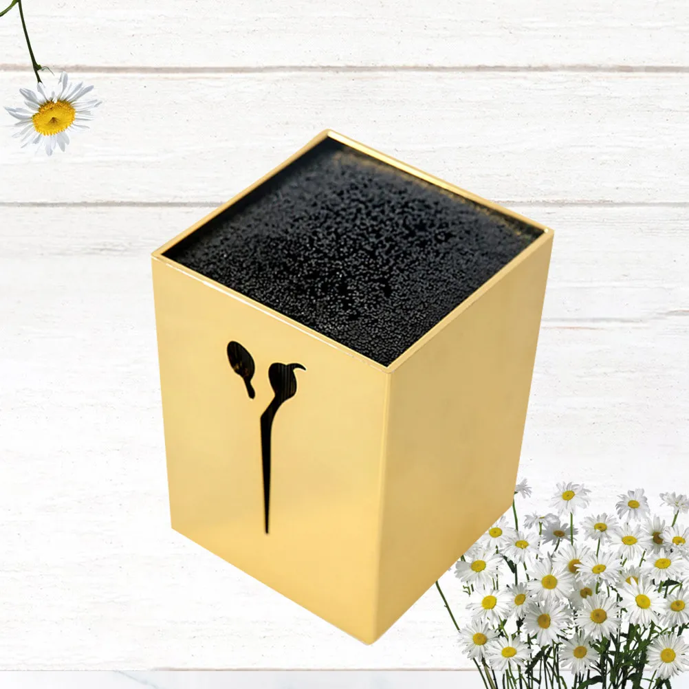 Golden Scissors Storage Box for Hairdressing Tools – Large Capacity Salon Organizer for Combs, Clippers & Accessories