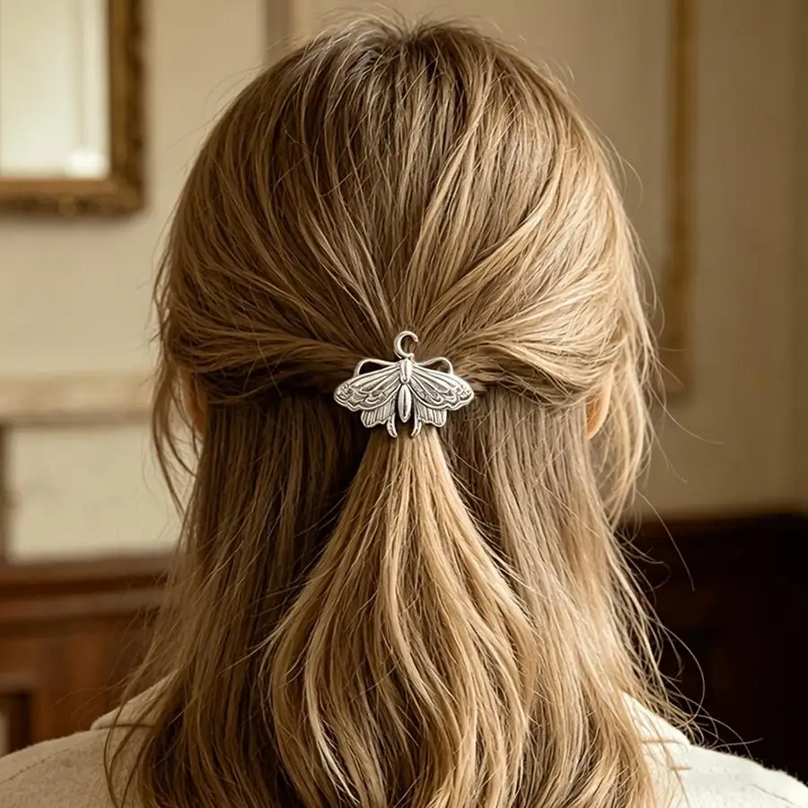 1/5/10/20/50/100pcs or s Unique Minimalist Moon Butterfly Hair Clips - Sleek Versatile for Women' Half-Updos & Back-of-Head Styl