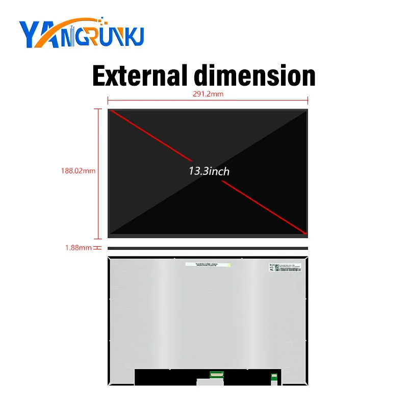 13.3Inch screen TE133QDM-NW0 2560*1600 51Pins Touch LCD with Type-C HDMI Driver Board for Photo Editing Game Extended Screen