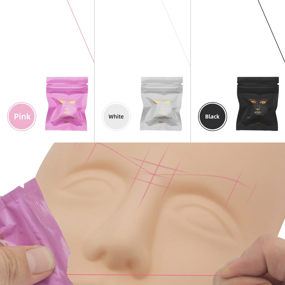 New 10M Mapping Pre-ink String Microblading Eyebow Makeup Dyeing Thread Semi Permanent Positioning Line Eyebrow Measuring Tools
