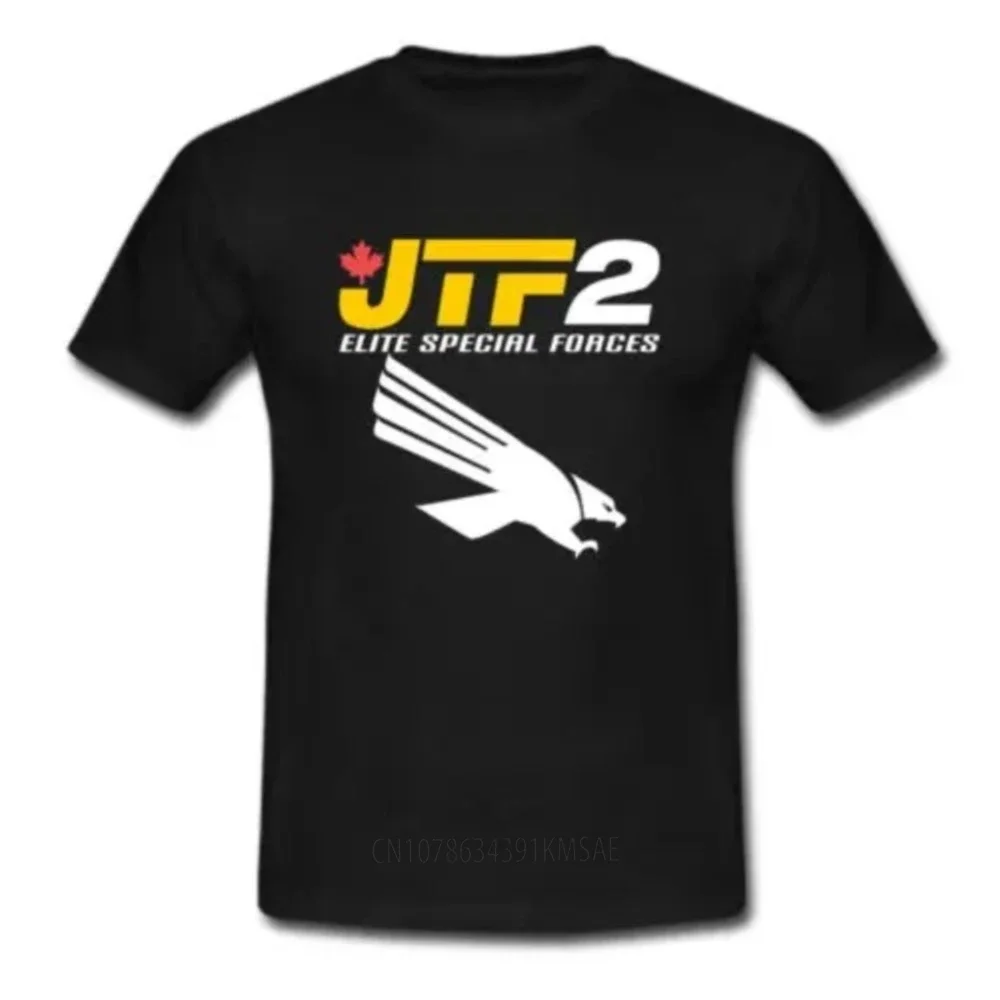 High Quality Fashion Slim Fit Summer Joint Task Force 2 JTF2 Canada Elite Commando T shirt Men casual cotton gift tee USA Size