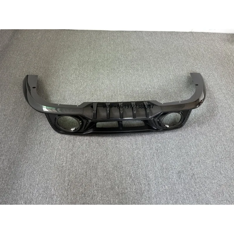 Tech Style Dry Carbon Fiber Rear Diffuser and Rear Bumper Lip Upgrade for 992 Turbo S