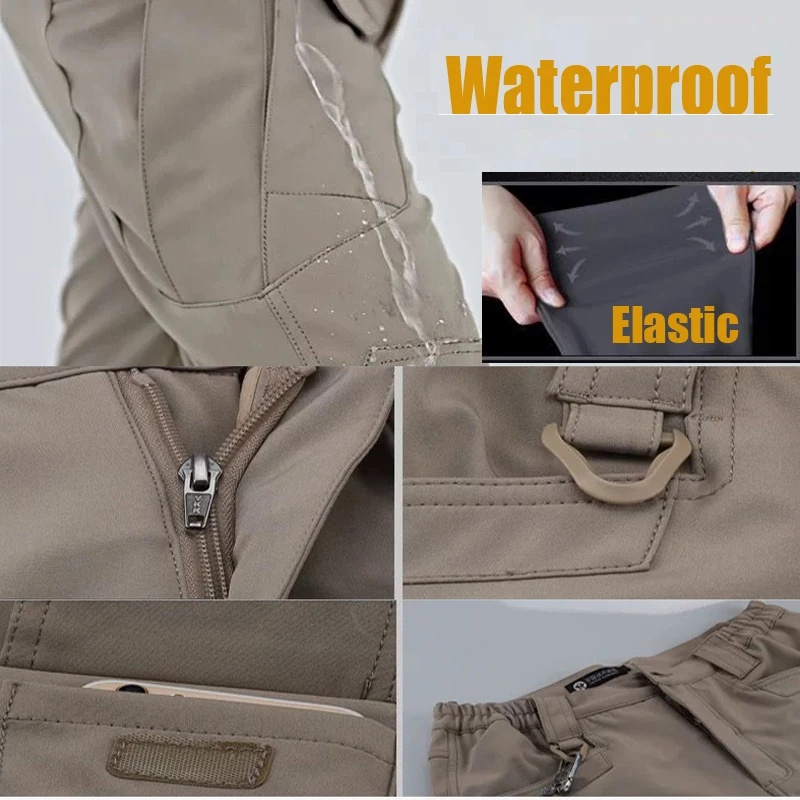 Pantalones Softshell hombre elásticos de secado rápido para trekking - imagen 3