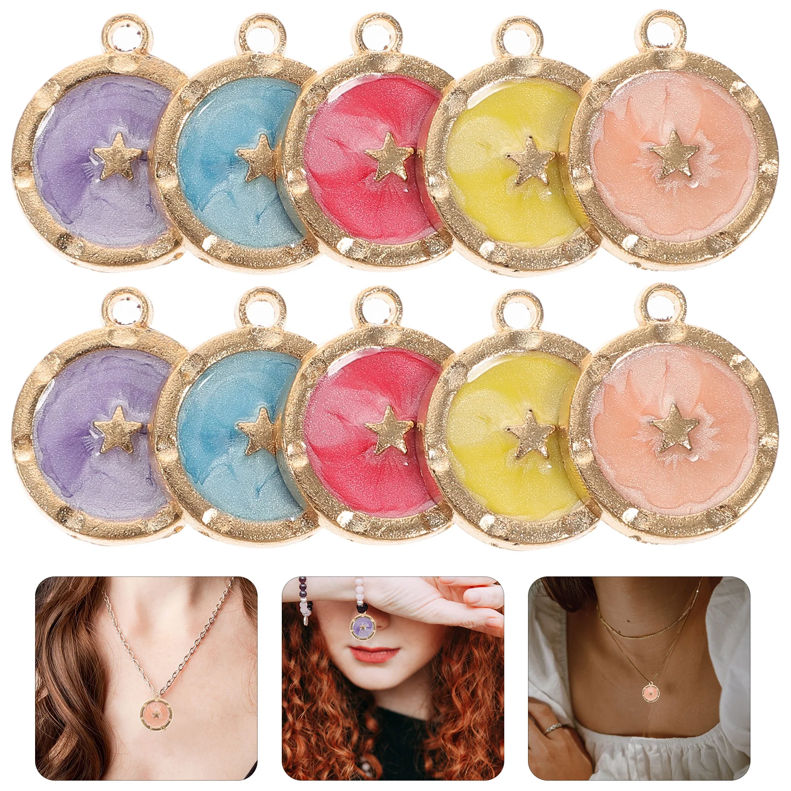 

25 шт., подвески со звездами из сплава, легкие DIY ювелирные изделия, ожерелье, браслет, кулон, принадлежности для рукоделия, ювелирные изделия «сделай сам», подвеска