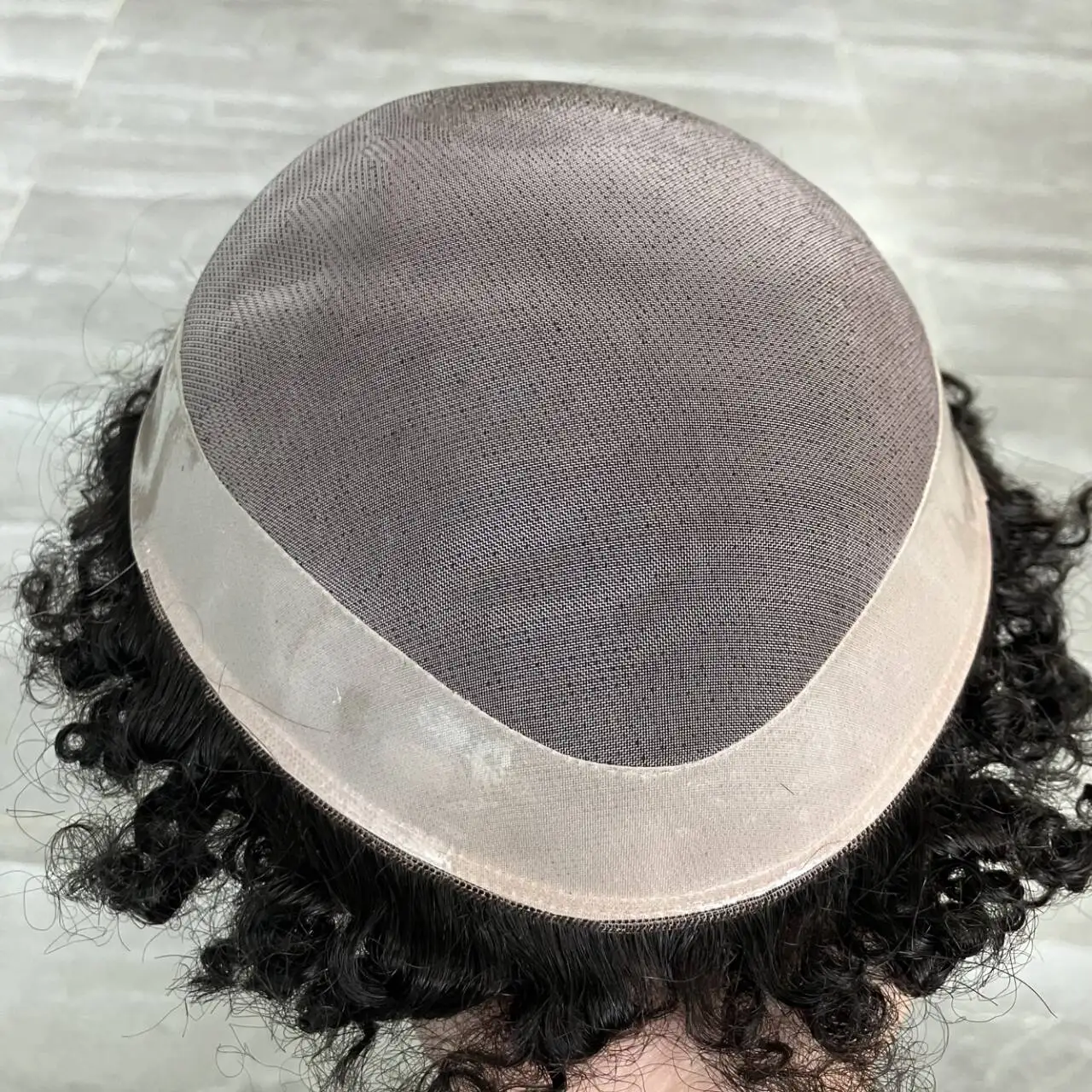 15 مللي متر/20 مللي متر مجعد الرجال الشعر المستعار دائم أحادية NPU الذكور الشعر الاصطناعية تنفس الشعر البشري اليدوية نظام الشعر للرجل مع عقدة