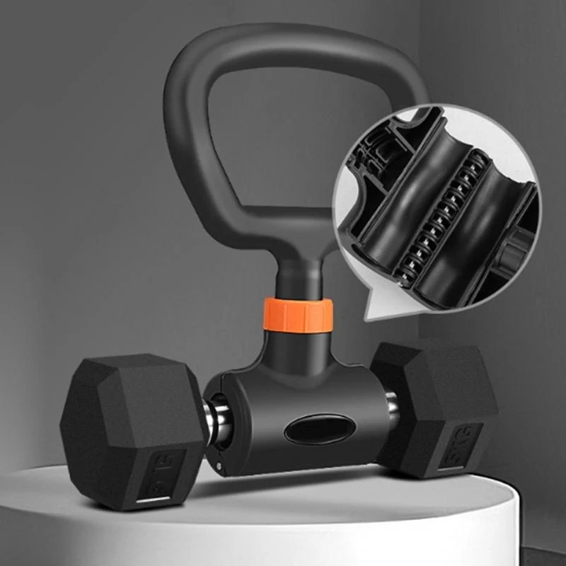 محول kettlebell dummbells kettlebells قبضة مقبض dummbell إلى kettlebell محول لتدريب القوة الرياضية الرياضية