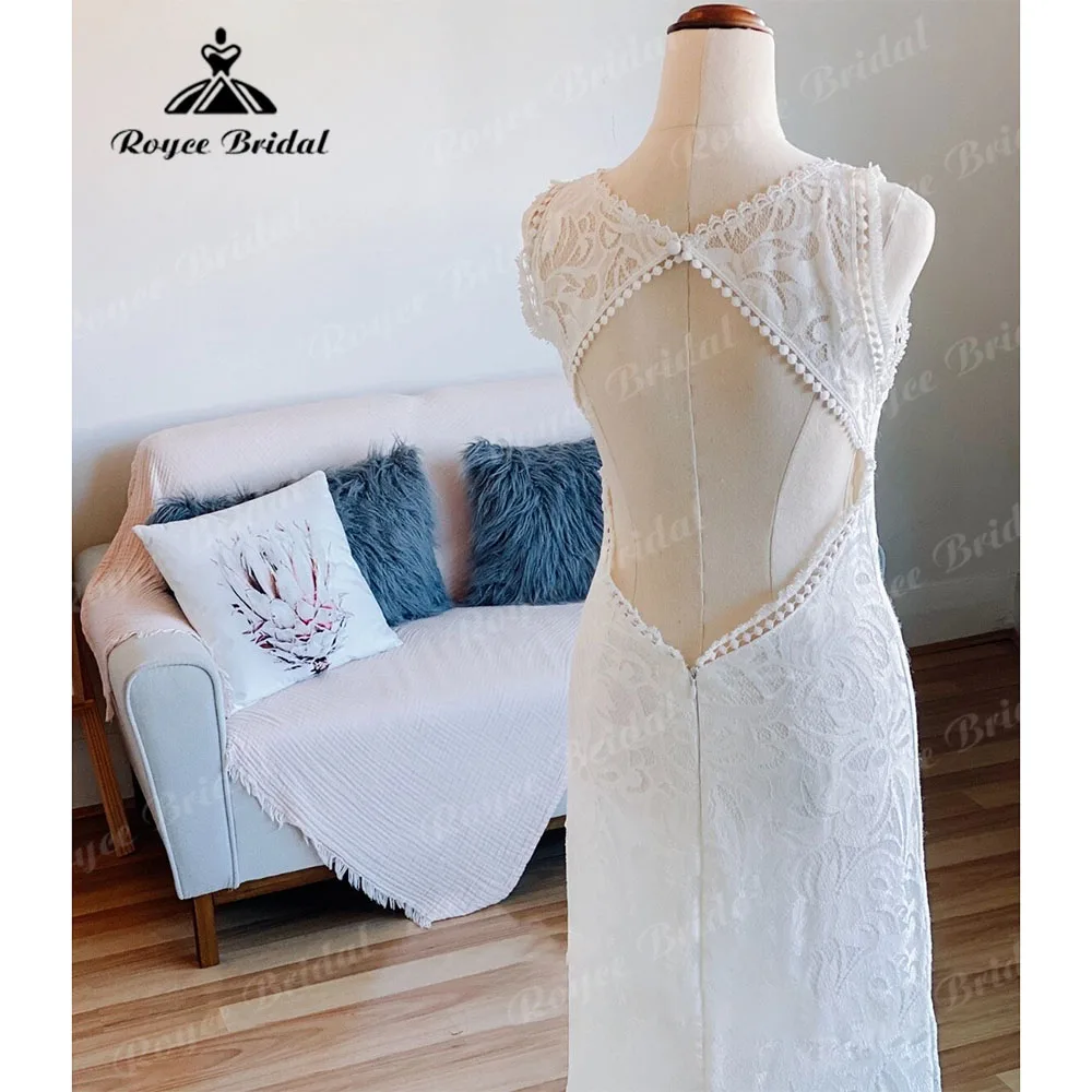 Sereia laço boho tassel boêmio vestido de casamento para as mulheres aberto volta 2023 chique vestidos de noiva feito sob encomenda noiva encantador