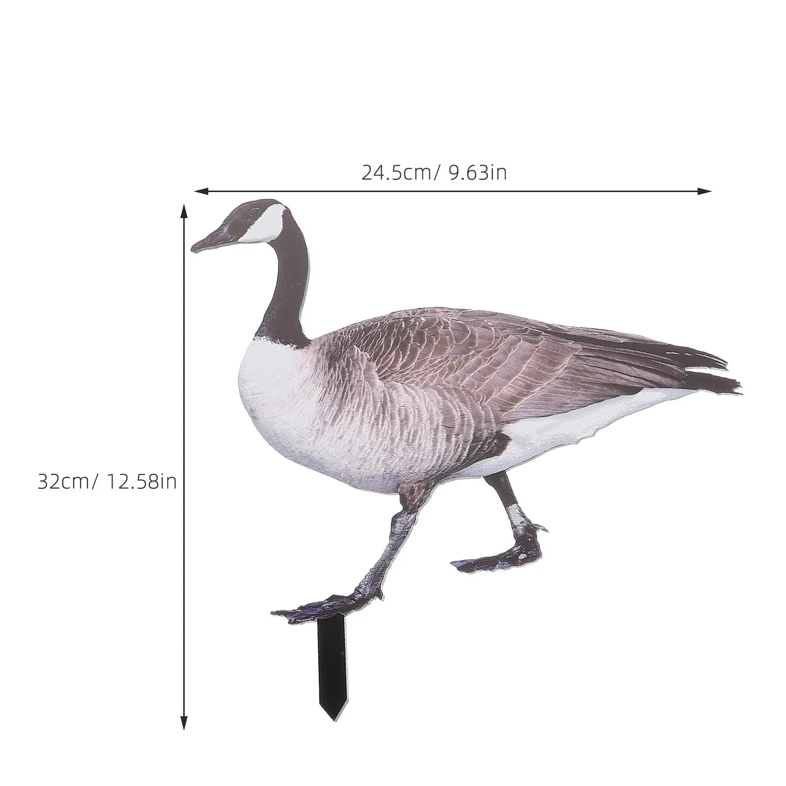 

2Pcs Garden Stake Acrylic Duck Decoration Durable Realistic Outdoor Yard Sign Garden Decor Lawn Ornament Yard Stake