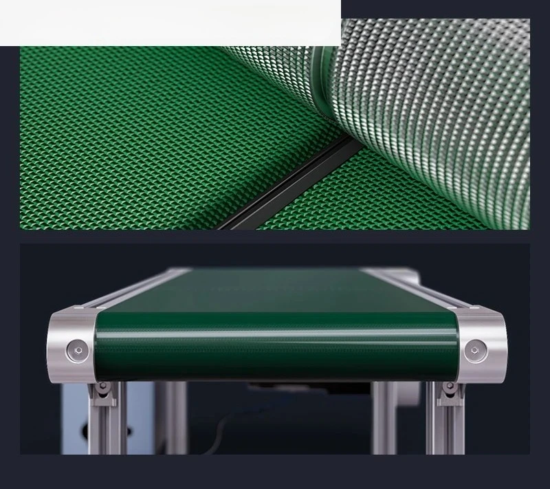 خط التجميع ناقل صغير ناقل حزام ناقل طائرة PVC صغير