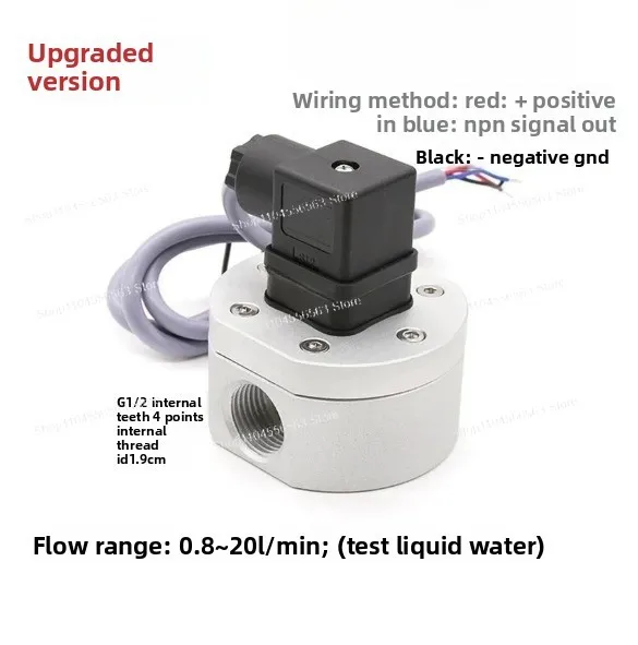 G1/2 Inch Oval Gear Flow Meter Sensor – NPN Signal Output for Industrial Oil Diesel Flow Measurement