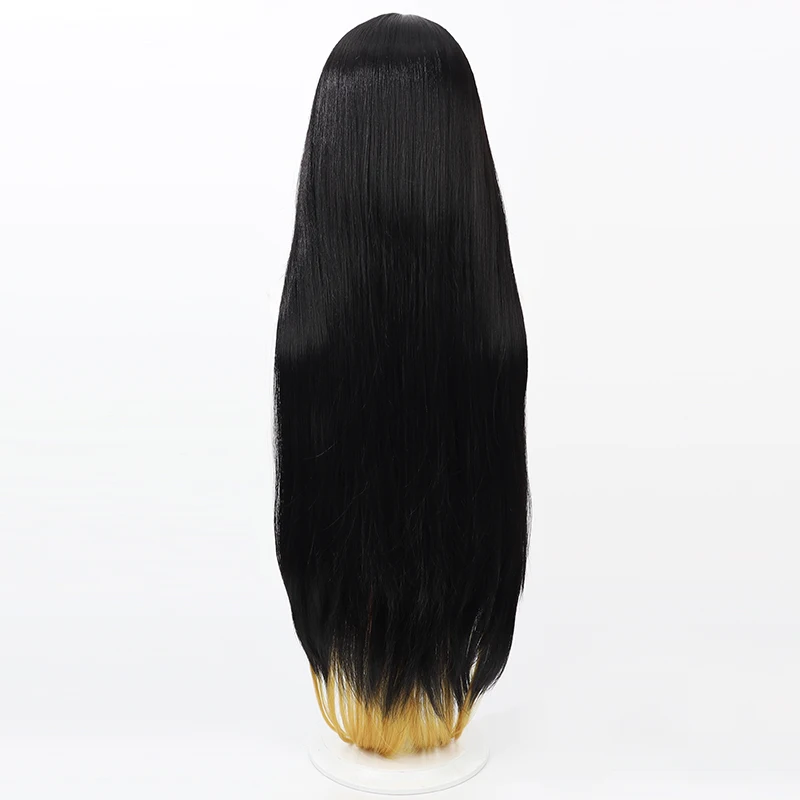 باروكة نيكي-إلهة النصر موران تأثيري ، باروكات طويلة مستقيمة ، مقاومة للحرارة ، الشعر الاصطناعي ، زي الهالوين ، لعب الأدوار في الحفلة