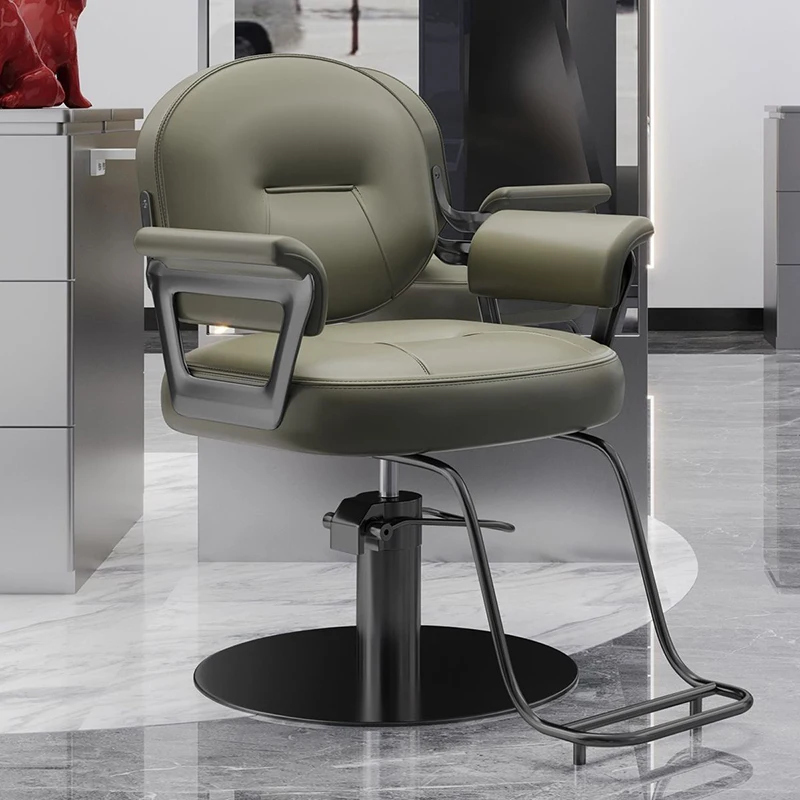 Heavy Duty Barber Chair Reclining Backrest Styling Chair Iron Hair Salon Salon Beauty Studio Beauty Parlor silla de peluquería