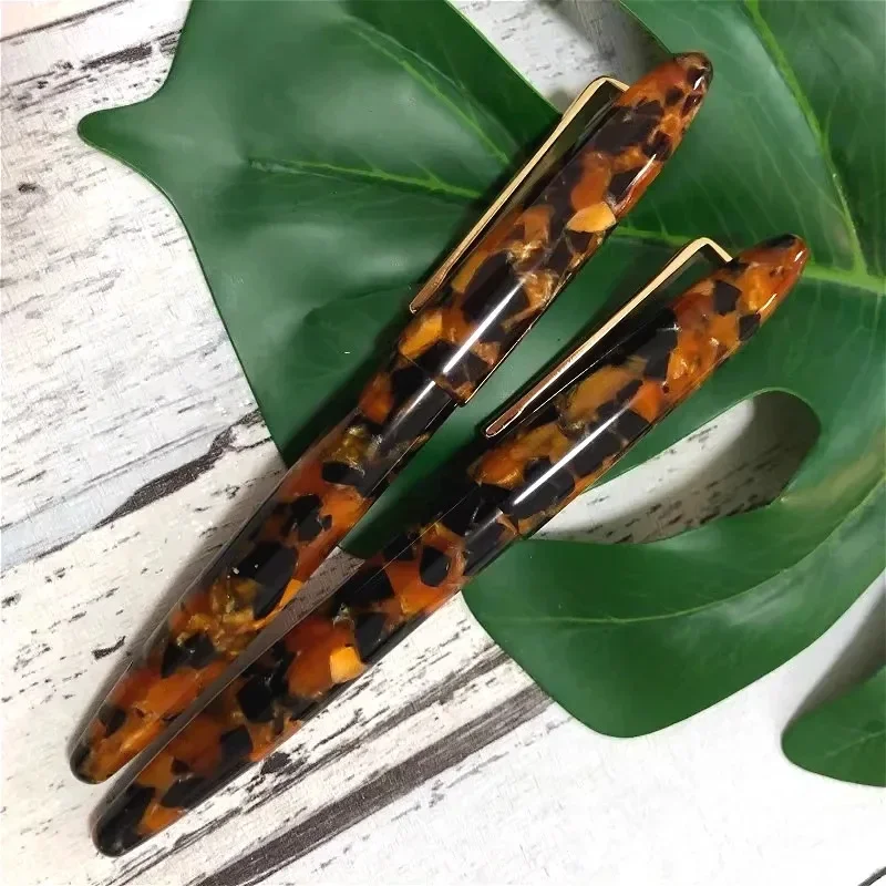 

New Germany Schmidt Resin Fountain Pen ADMOK Acrylic F 0.5MM Nib Comfort Grip, Smooth Writing Experience Luxury Calligraphy Pen