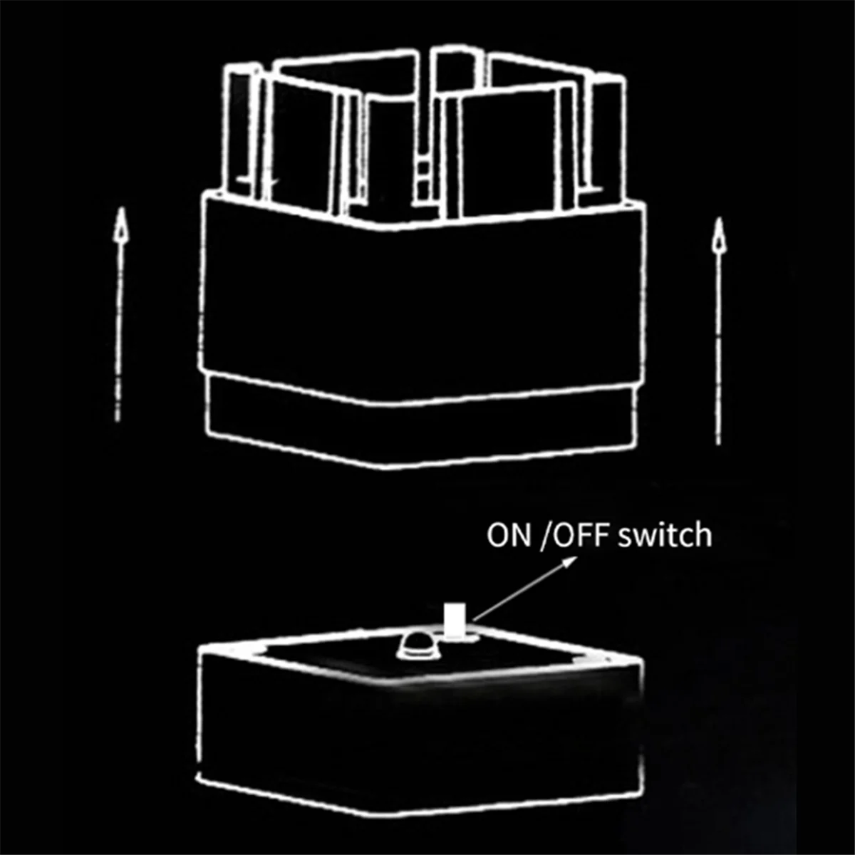 A71P LED ضوء العمود الشمسي تعمل بالطاقة الشمسية عمود مصباح في الهواء الطلق بوابة السياج آخر مصباح لحديقة فناء (الضوء الدافئ) #4