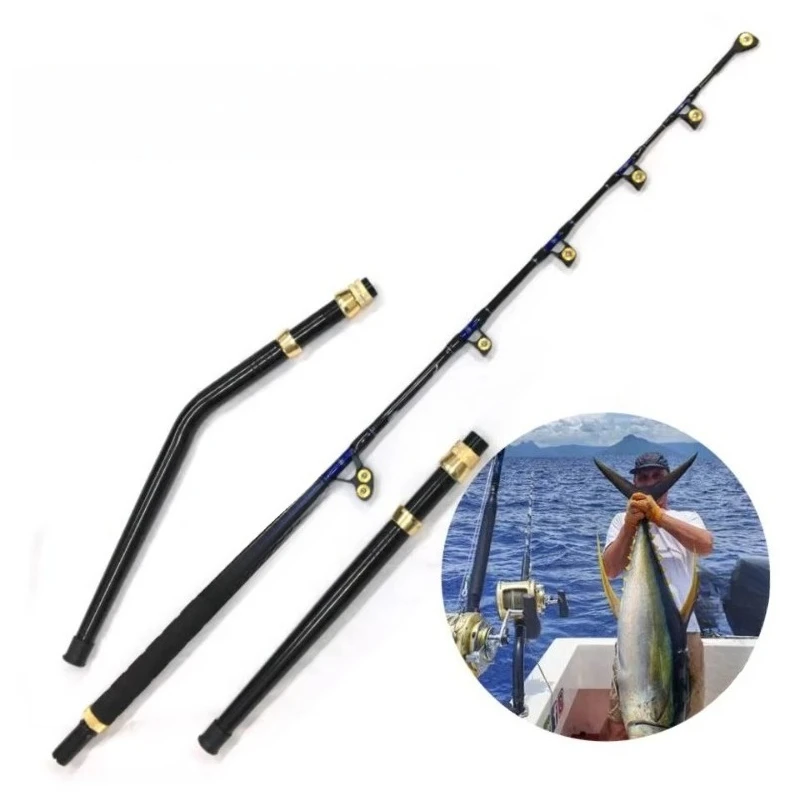Heavy Duty Trolling Saltwater Fishing Rods and Reels Combo 80w Sea Ocean Boat Offshore 130lb Trolling Reel
