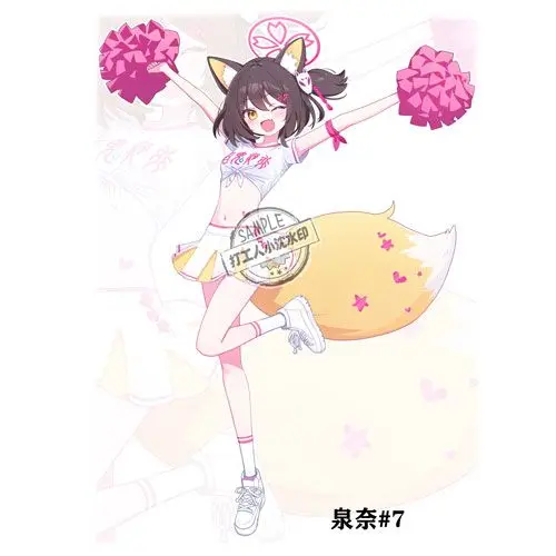 Blue Archive Kuda Izuna Cosplay Acrylic Stand Anime Figures Desk Model Ornament Props Birthday Gift Girl