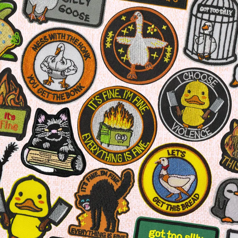 Parche bordado termoadhesivo animales hip hop estilo cómic para ropa