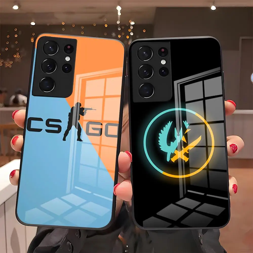 C-CS2 Game Phone Case For Samsung S26 S25 Plus S20 S20 Plus S22 Ultra S23 FE S21 Plus S21 Ultra Glass Cover