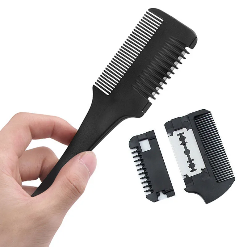 

Hair Cutting Comb Hairdresser With Blade Hair Trimmer Thinning Comb High Quality Temperature Resistant Hair Styling Tools