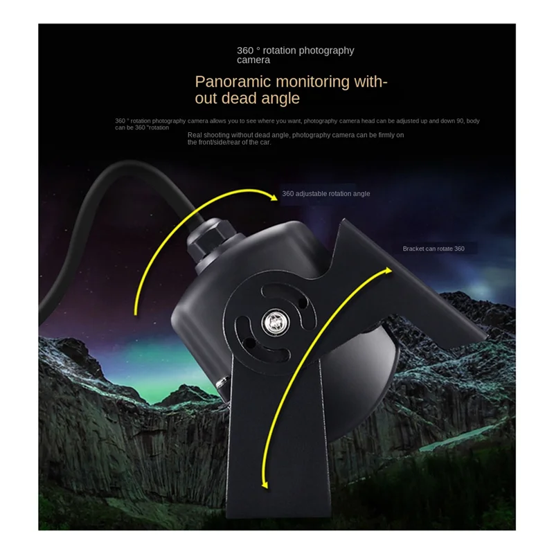 #61I Consumer Electronics,Backup Camera IR Night Vision for 12V 24V Bus Truck Motorhome Van(B),aluminum alloy