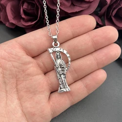 Skeleton Grim Reaper Necklace, Angel of Death, Alternative Jewelry, Handmade Necklace,Halloween Jewelry,Gothic Jewelry Gift